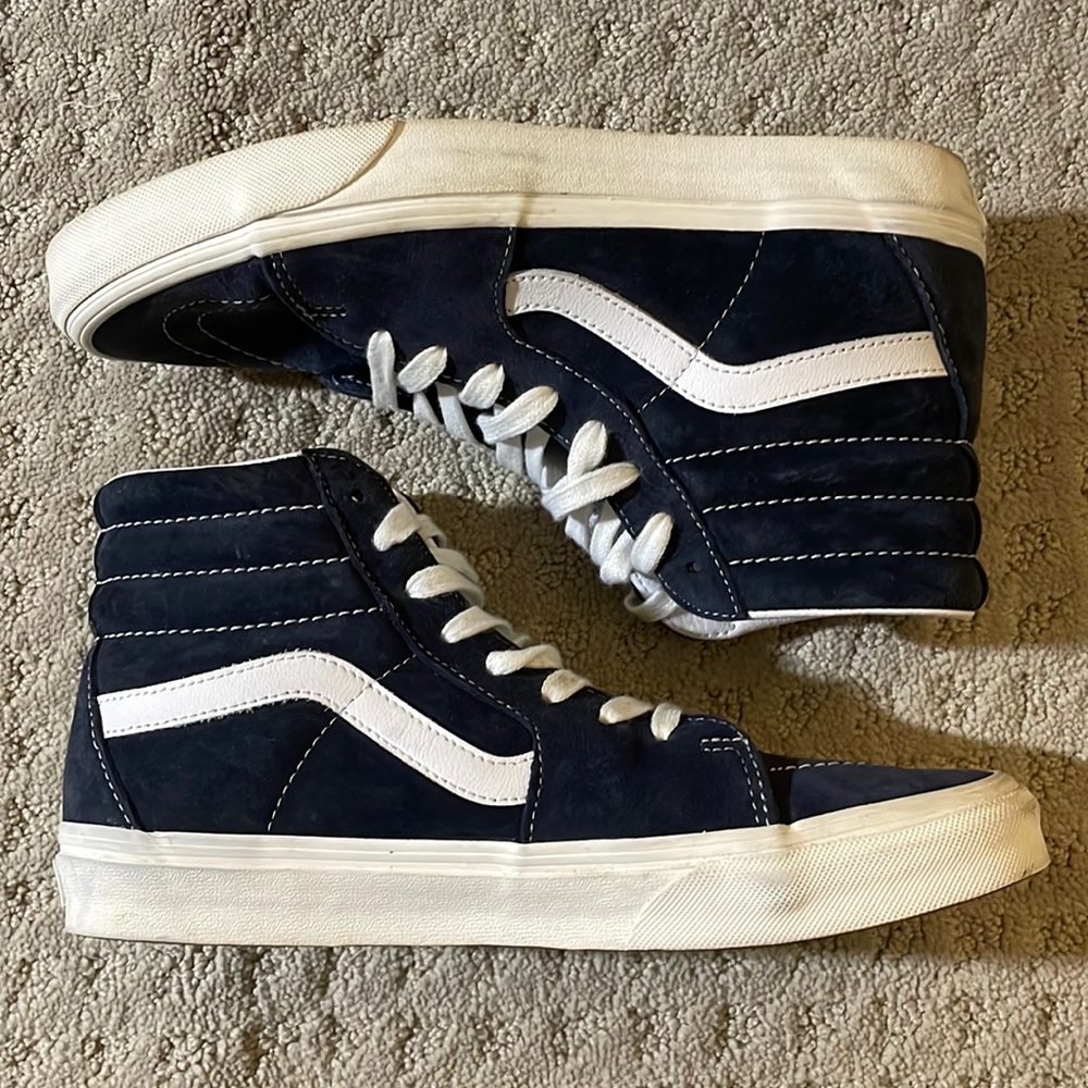 Navy Size 10 High Top Suede Vans